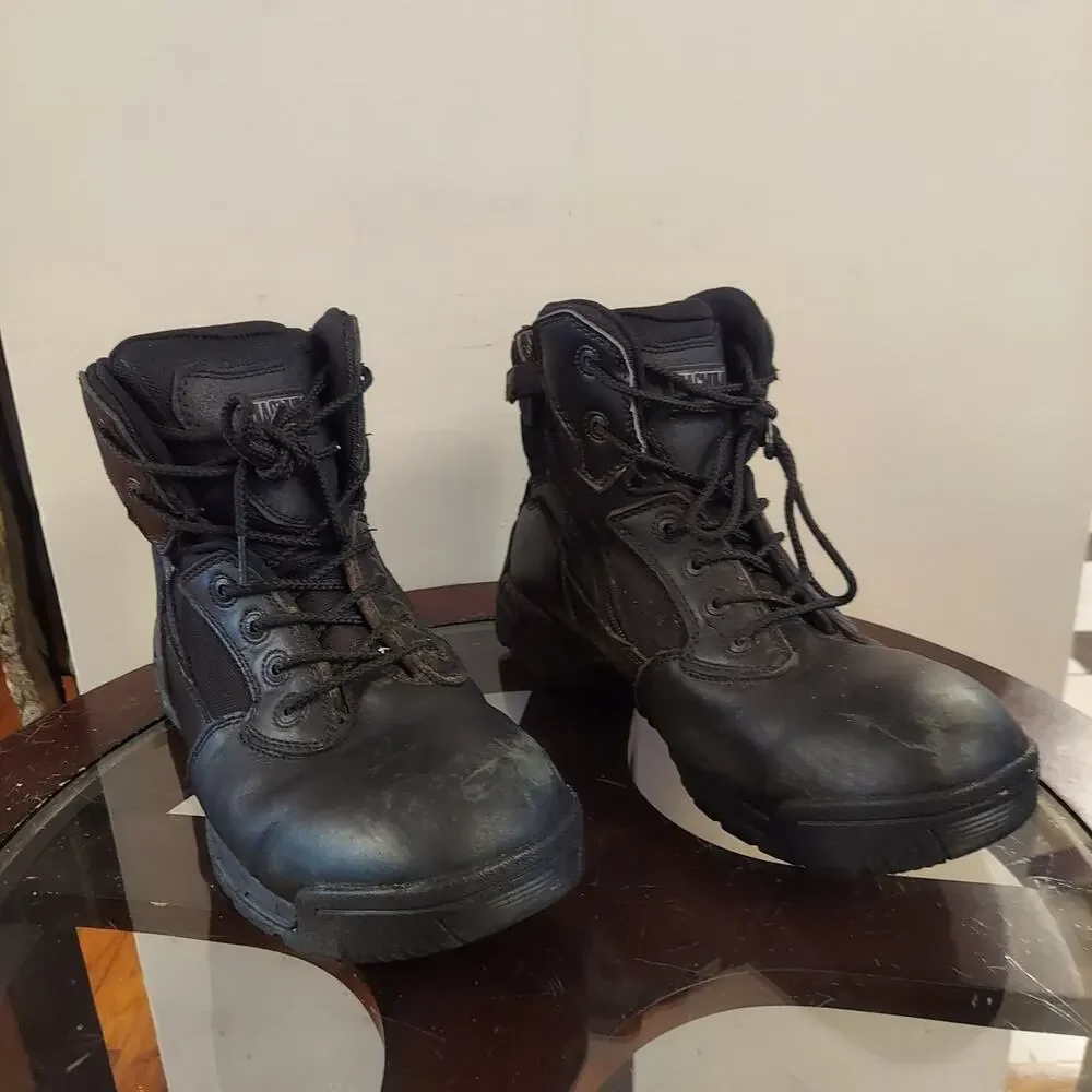 MAGNUM Men's US 12 W Stealth Force Black Work Boots